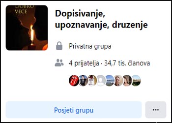 Dopisivanje, upoznavanje, druzenje